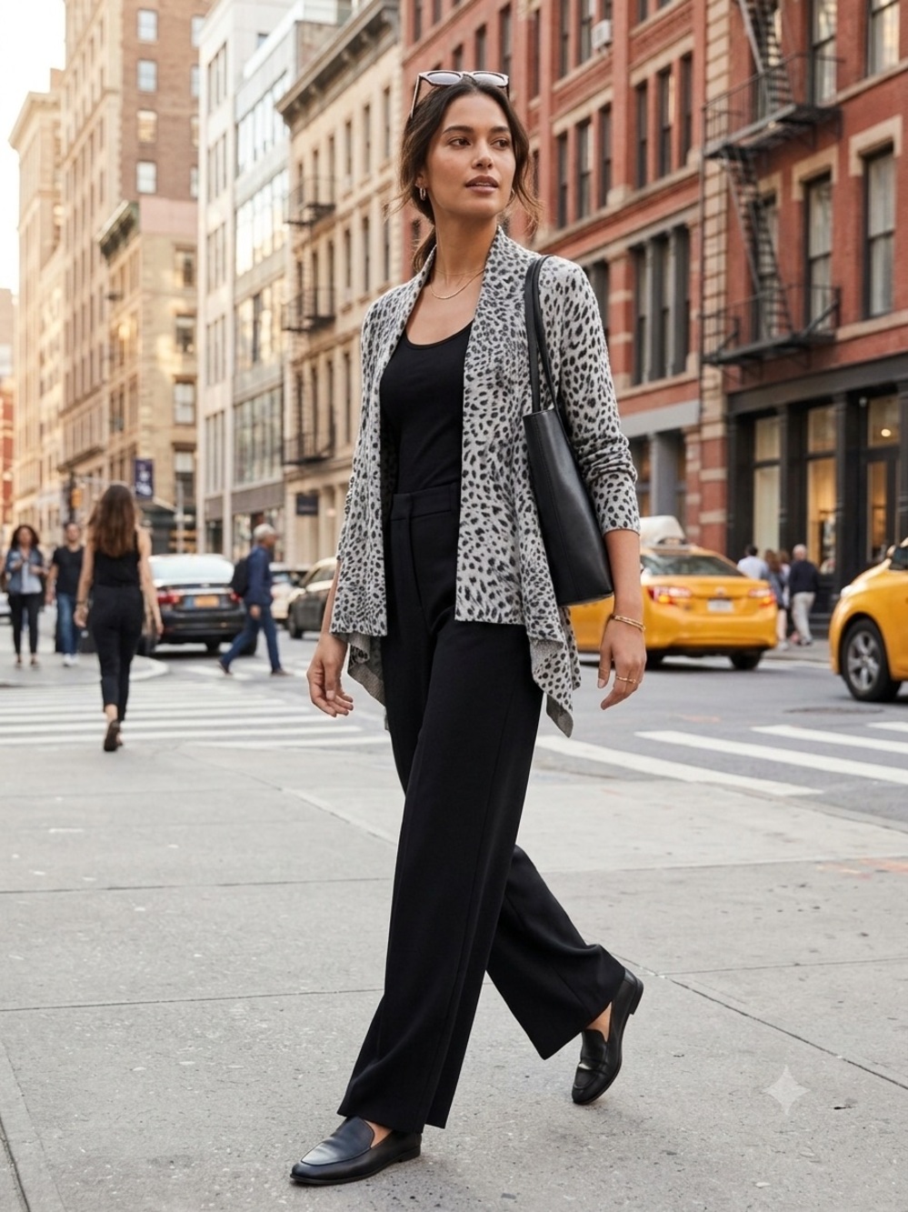 Lonia Size S 100% Cashmere leopard cardigan